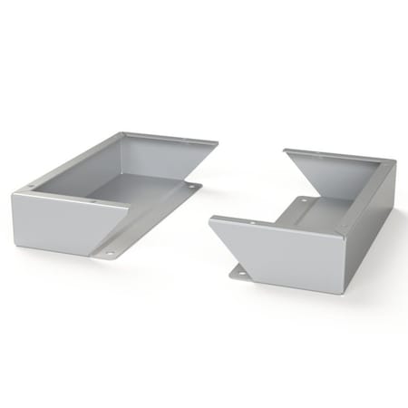 Saginaw Control & Engineering Floor Stand Kit, 4 in. H x 18 in. W x 9.09 in. L, Carbon Steel, 1 PR SCE-FK0418